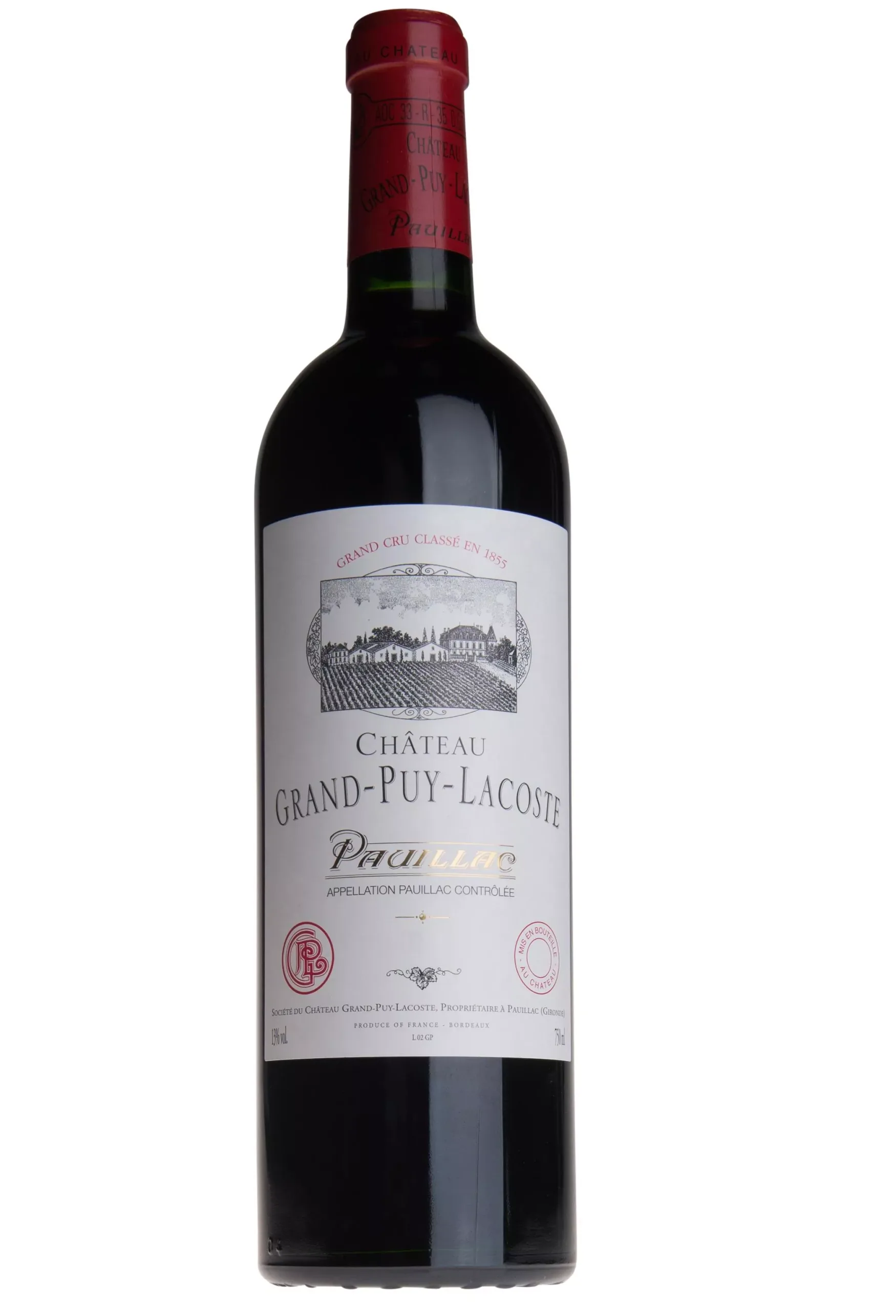 2016 Château Grand Puy Lacoste •5eme Grand Cru Classé • Pauillac